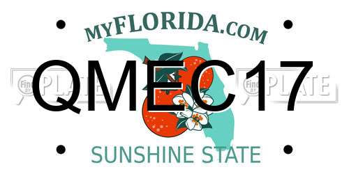 QMEC17 Florida License Plate