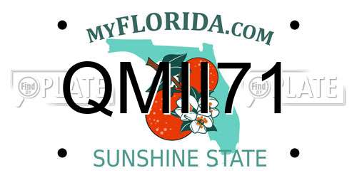 QMII71 Florida License Plate