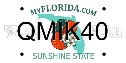 QMIK40 Florida License Plate