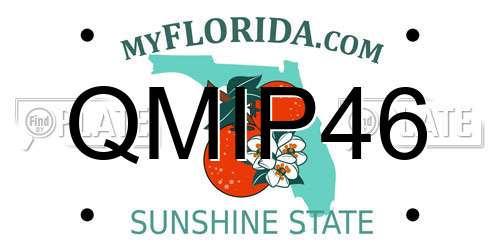 QMIP46 Florida License Plate