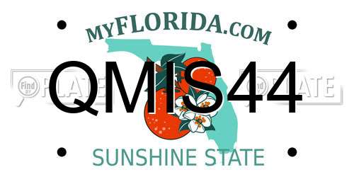 QMIS44 Florida License Plate