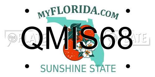 QMIS68 Florida License Plate