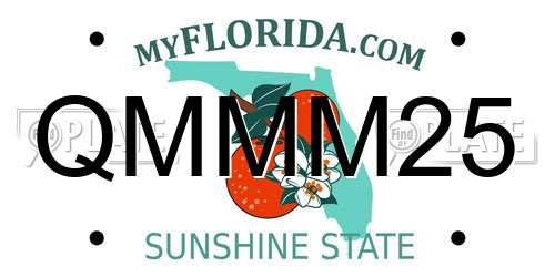 QMMM25 Florida License Plate