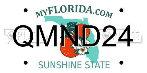 QMND24 Florida License Plate