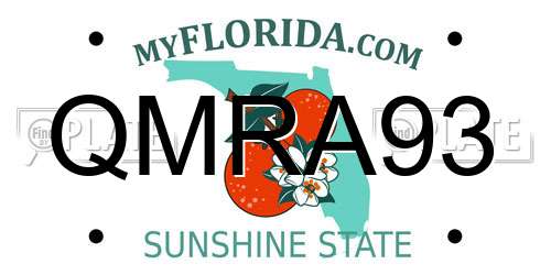 QMRA93 Florida License Plate