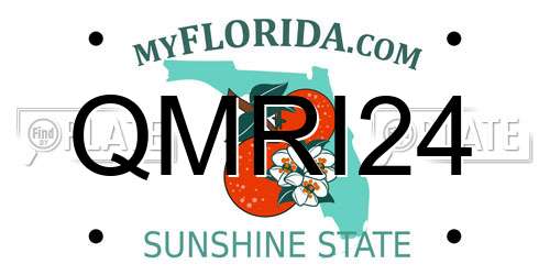 QMRI24 Florida License Plate