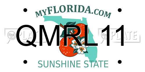 QMRL11 Florida License Plate