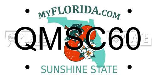 QMSC60 Florida License Plate