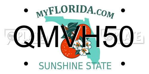 QMVH50 Florida License Plate
