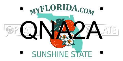 QNA2A Florida License Plate