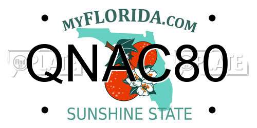 QNAC80 Florida License Plate