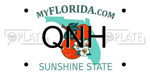QNH Florida License Plate