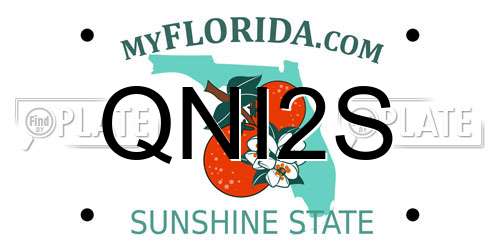 QNI2S Florida License Plate