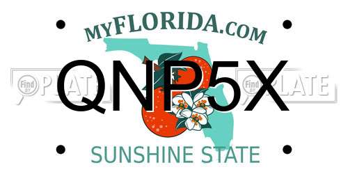 QNP5X Florida License Plate