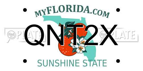 QNT2X Florida License Plate
