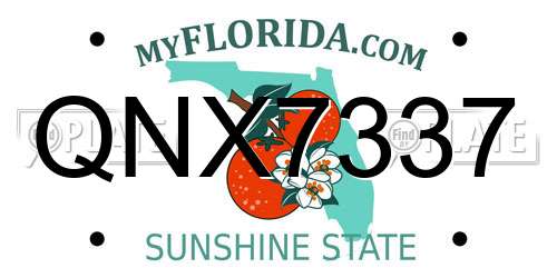 QNX7337 Florida License Plate