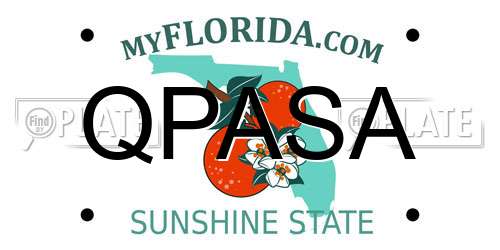 QPASA Florida License Plate