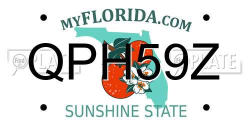 QPH59Z Florida License Plate