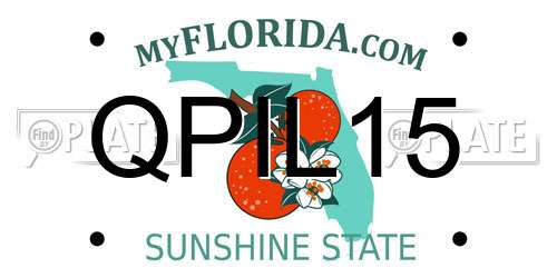 QPIL15 Florida License Plate