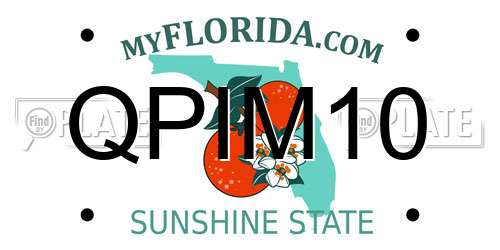 QPIM10 Florida License Plate