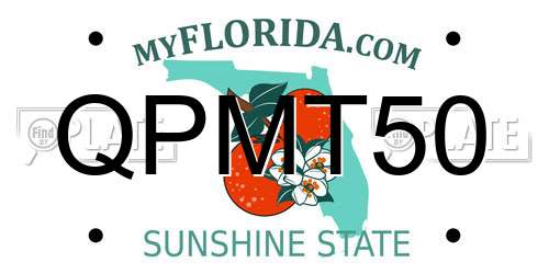 QPMT50 Florida License Plate