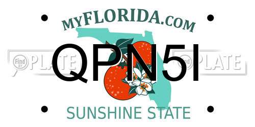 QPN5I Florida License Plate
