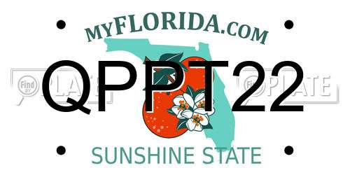 QPPT22 Florida License Plate