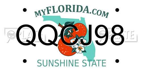 QQCJ98 Florida License Plate