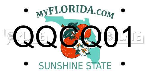 QQCQ01 Florida License Plate