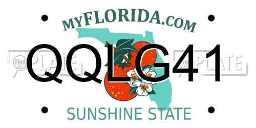 QQLG41 Florida License Plate
