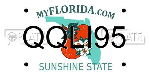QQLI95 Florida License Plate