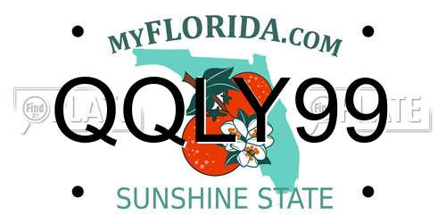QQLY99 Florida License Plate