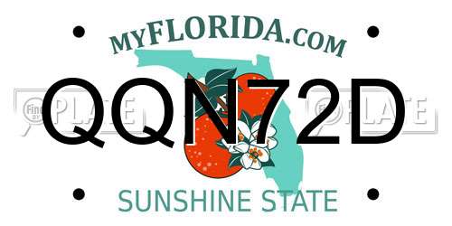 QQN72D Florida License Plate
