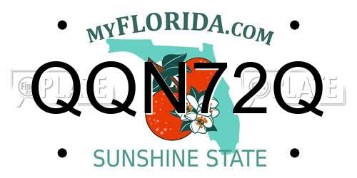 QQN72Q Florida License Plate