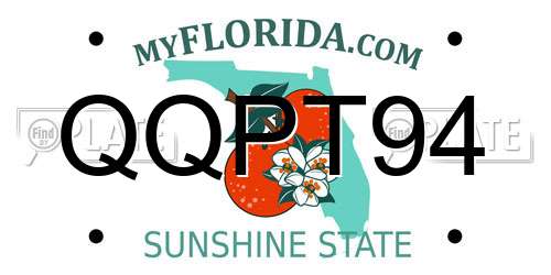 QQPT94 Florida License Plate