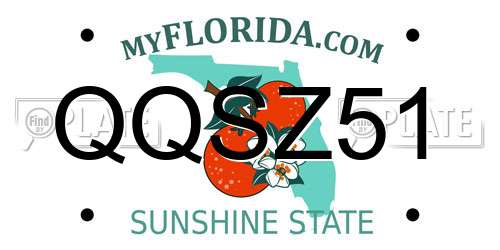 QQSZ51 Florida License Plate