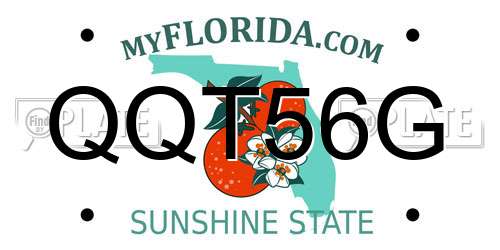 QQT56G Florida License Plate