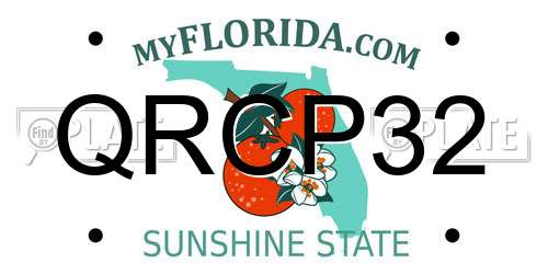 QRCP32 Florida License Plate
