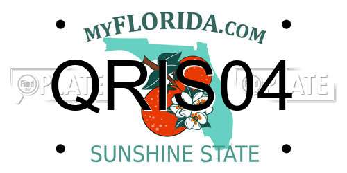 QRIS04 Florida License Plate