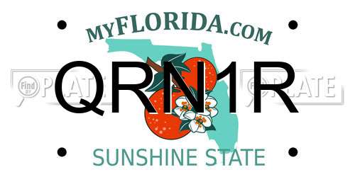 QRN1R Florida License Plate