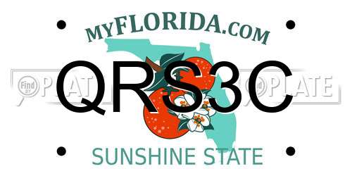 QRS3C Florida License Plate