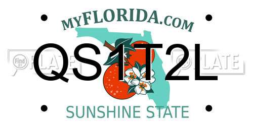 QS1T2L Florida License Plate