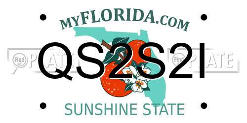 QS2S2I Florida License Plate