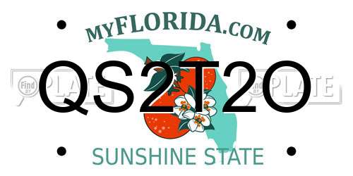 QS2T2O Florida License Plate