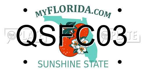QSFC03 Florida License Plate