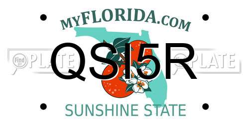QSI5R Florida License Plate