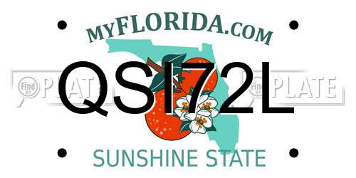 QSI72L Florida License Plate