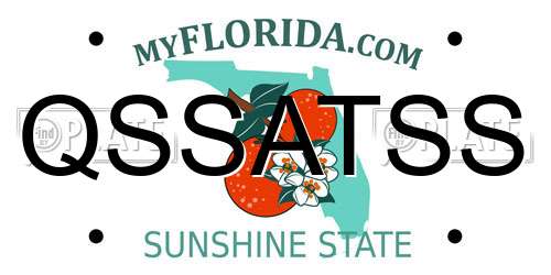 QSSATSS Florida License Plate