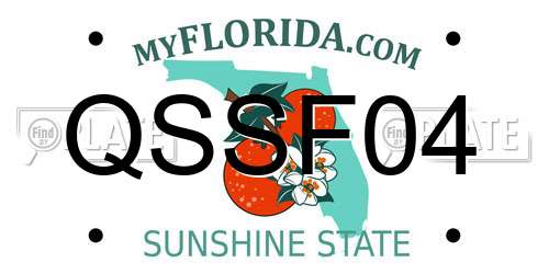 QSSF04 Florida License Plate