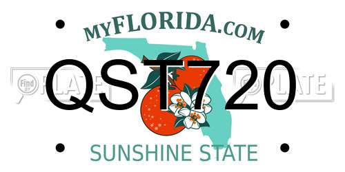 QST720 Florida License Plate